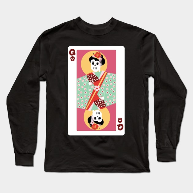 Geisha of Skulls Long Sleeve T-Shirt by Edofest